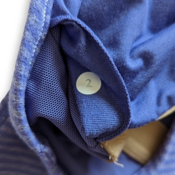 Lululemon Power Y Tank Top Purple Stripe Size 2 - Picture 4 of 4